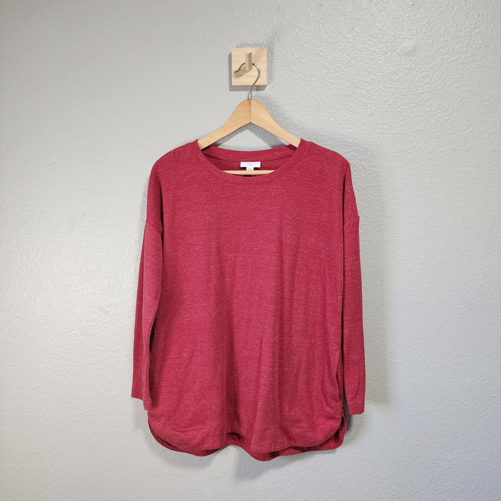 J. Jill Women's Berry Long Sleeve Top